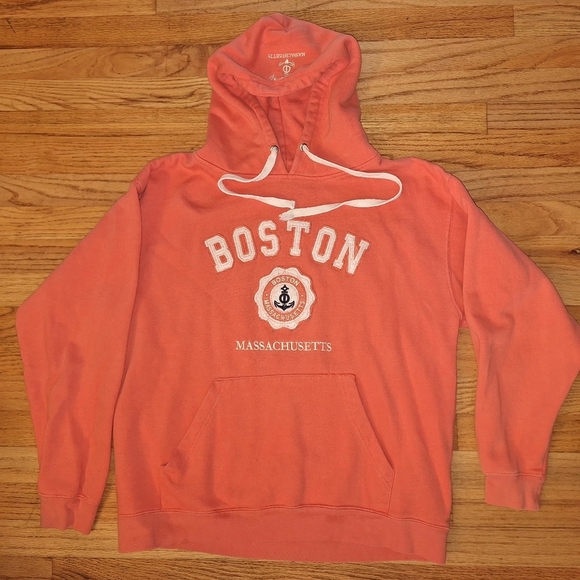 Love Couture Tops - Boston Massachusetts Hoodie Large Love Couture Sweatshirt Pockets Womens Casual‎